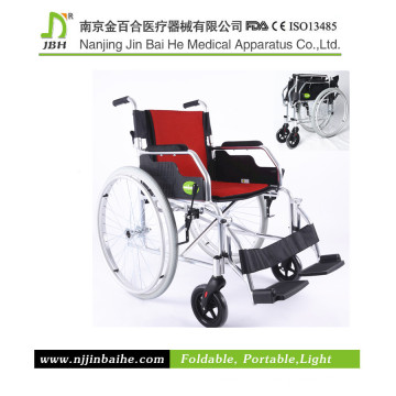 Light Foldable Aluminum Alloy Manual Wheelchair